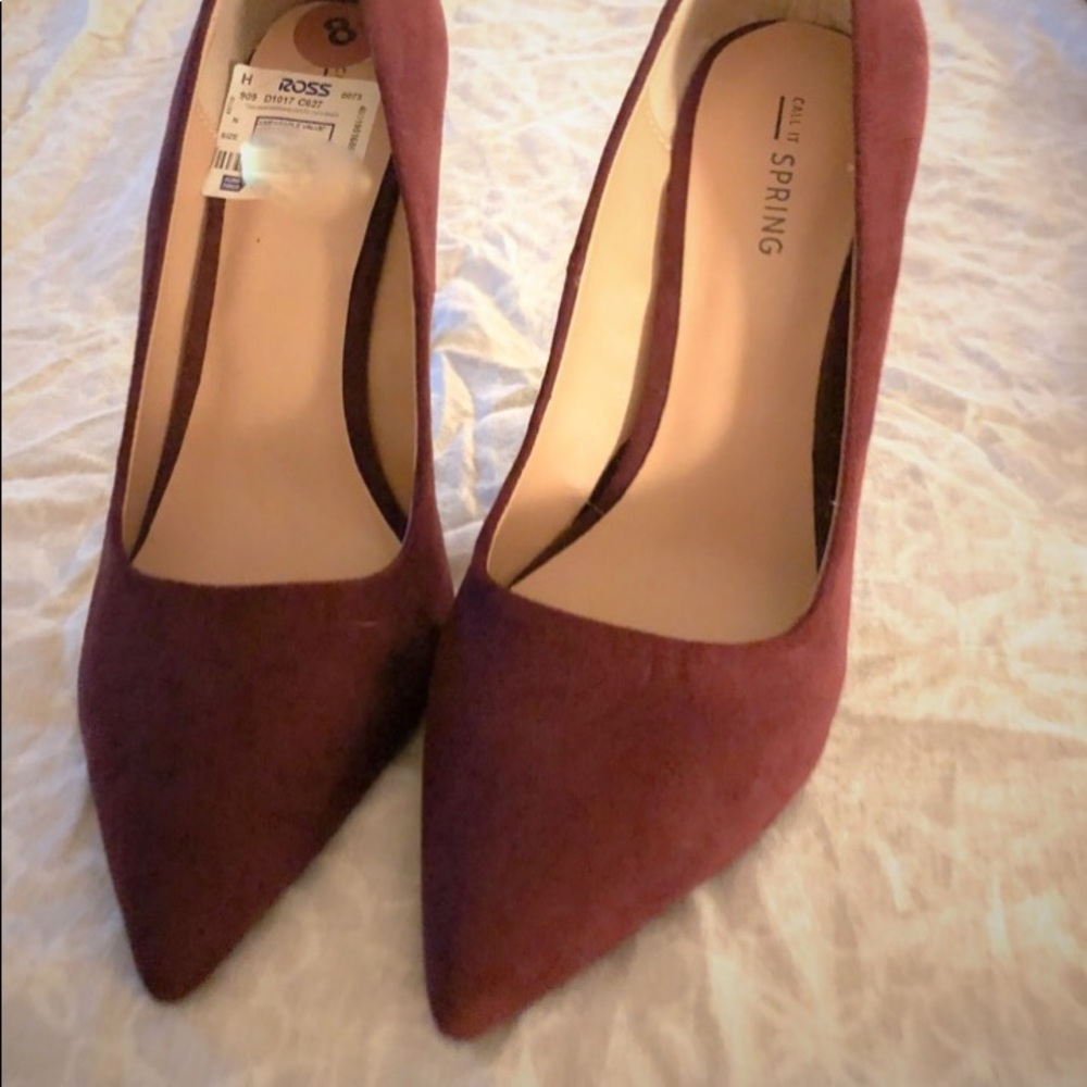 Maroon heels